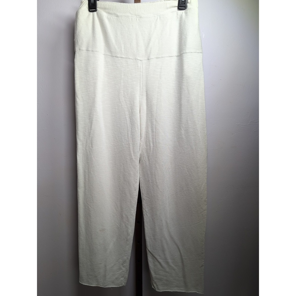 Free People Movement XS White Surfside Joggers Pockets Elastic Waist